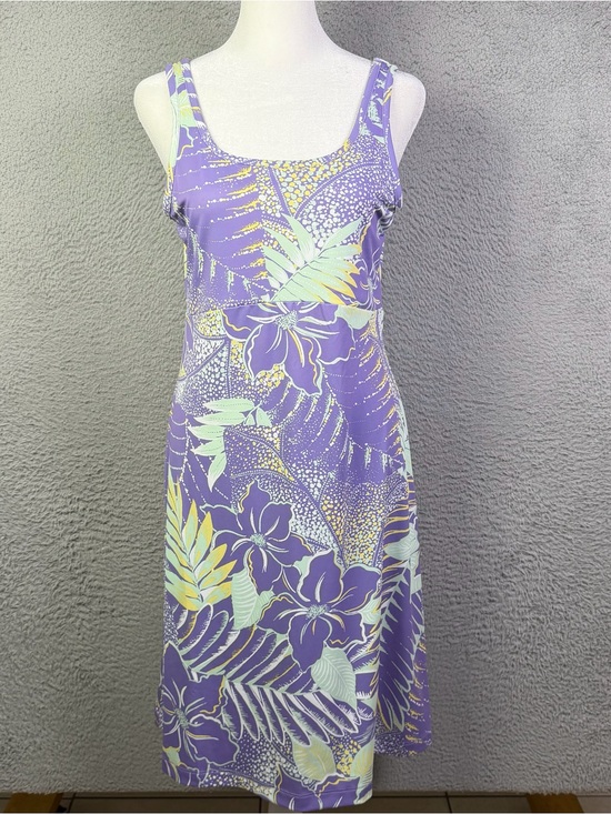 Columbia Dresses & Skirts - Columbia PFG Freezer III Dress Womens Medium Purple Tropical Sleeveless Outdoors
